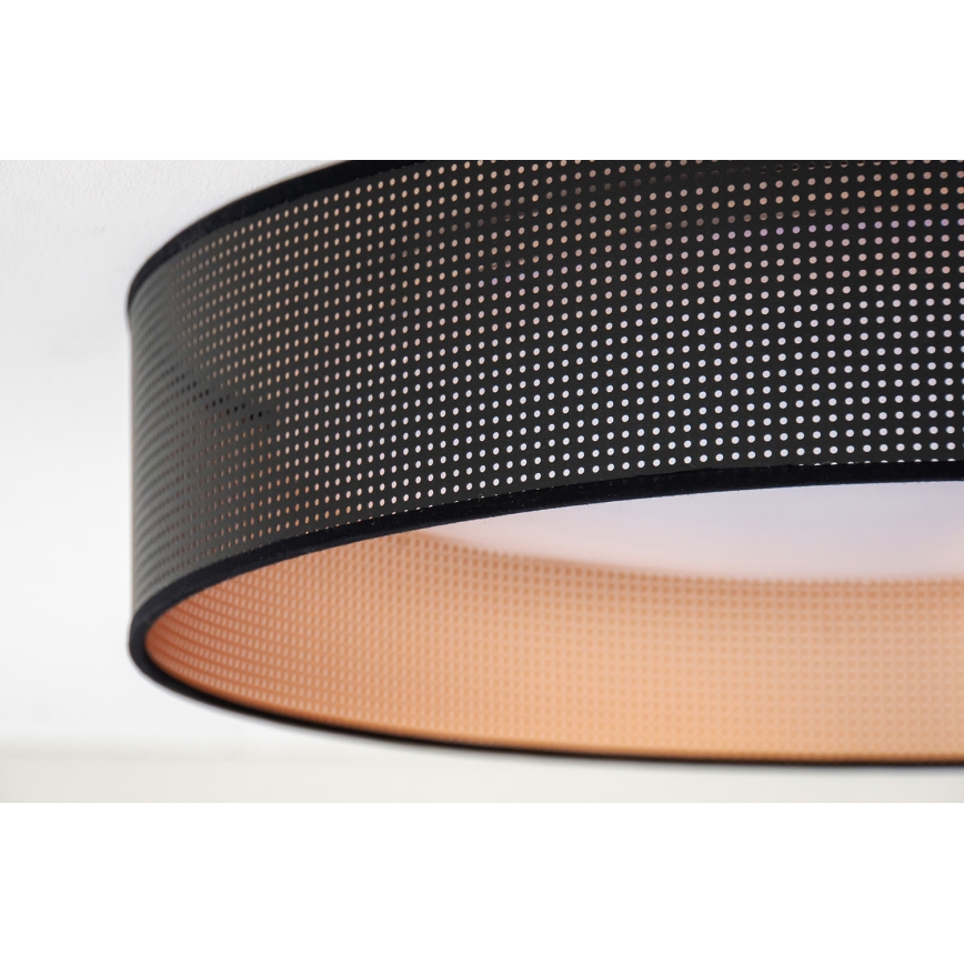 Duolla - LED Ceiling light ROLLER LED/24W/230V d. 45 cm black/copper