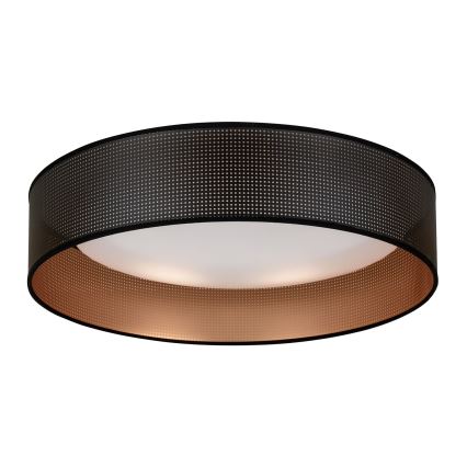 Duolla - LED Ceiling light ROLLER LED/24W/230V d. 45 cm black/copper
