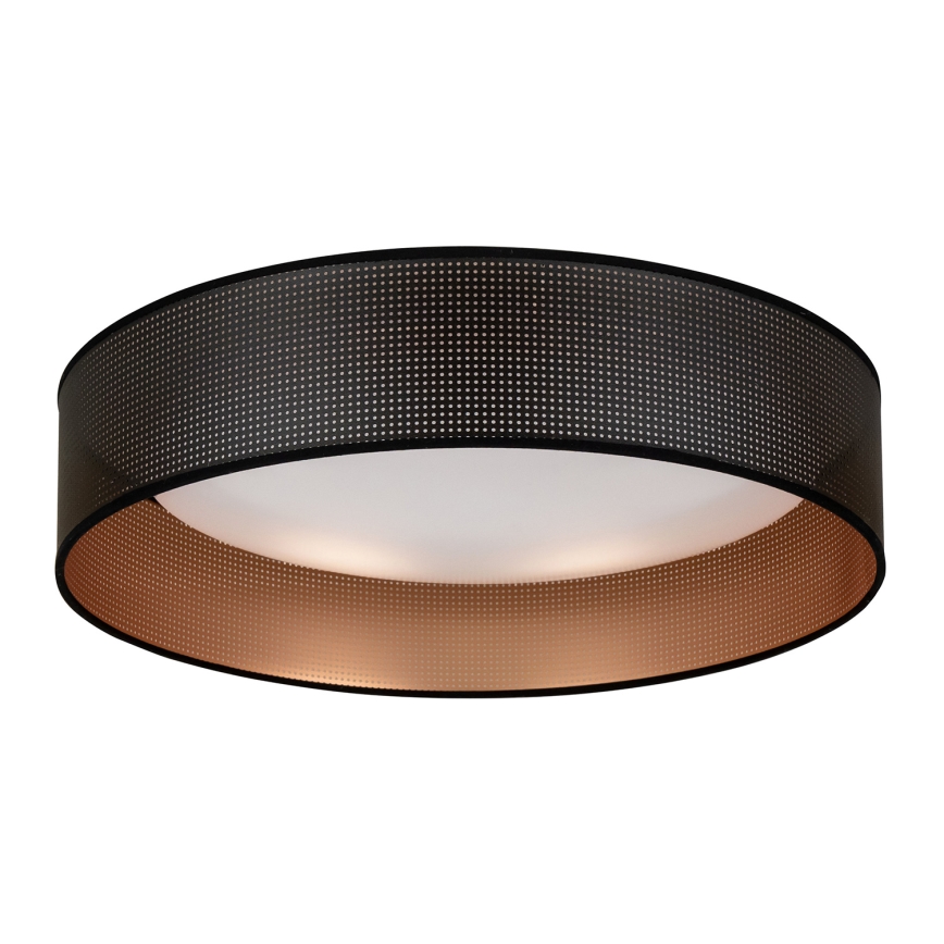Duolla - LED Ceiling light ROLLER LED/24W/230V d. 45 cm black/copper