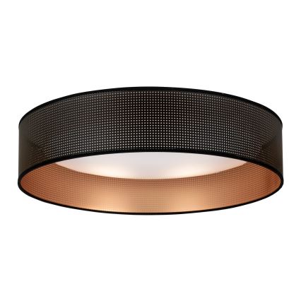 Duolla - LED Ceiling light ROLLER LED/24W/230V d. 45 cm black/copper