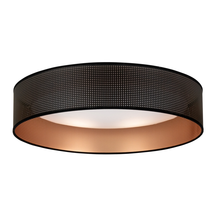 Duolla - LED Ceiling light ROLLER LED/24W/230V d. 45 cm black/copper