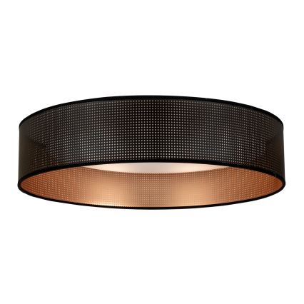Duolla - LED Ceiling light ROLLER LED/24W/230V d. 45 cm black/copper