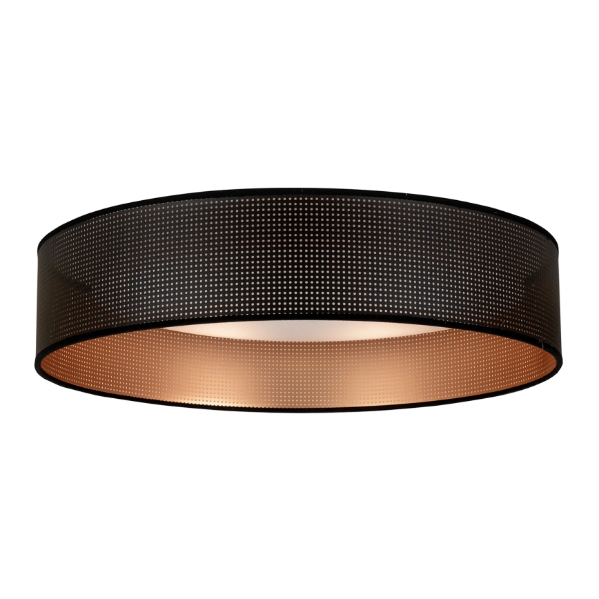 Duolla - LED Ceiling light ROLLER LED/24W/230V d. 45 cm black/copper