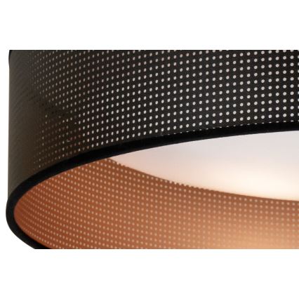 Duolla - LED Ceiling light ROLLER LED/24W/230V d. 45 cm black/copper