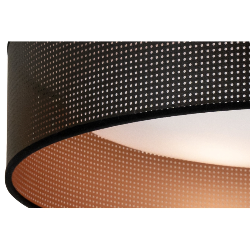 Duolla - LED Ceiling light ROLLER LED/24W/230V d. 45 cm black/copper