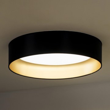 Duolla - LED Ceiling light ROLLER LED/24W/230V d. 45 cm black/gold