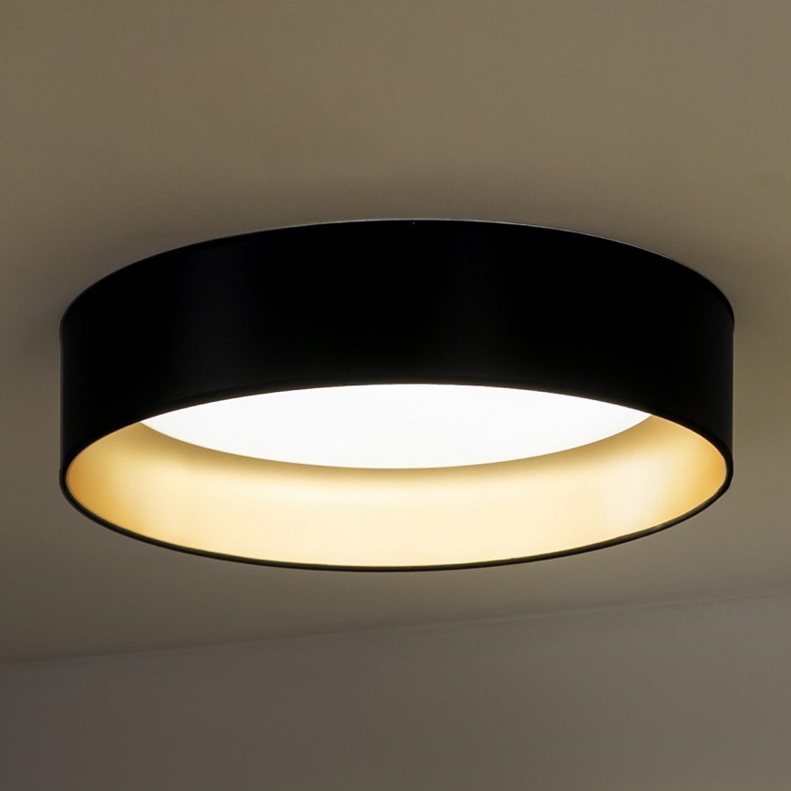 Duolla - LED Ceiling light ROLLER LED/24W/230V d. 45 cm black/gold