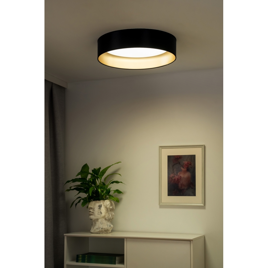 Duolla - LED Ceiling light ROLLER LED/24W/230V d. 45 cm black/gold