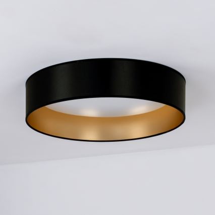 Duolla - LED Ceiling light ROLLER LED/24W/230V d. 45 cm black/gold