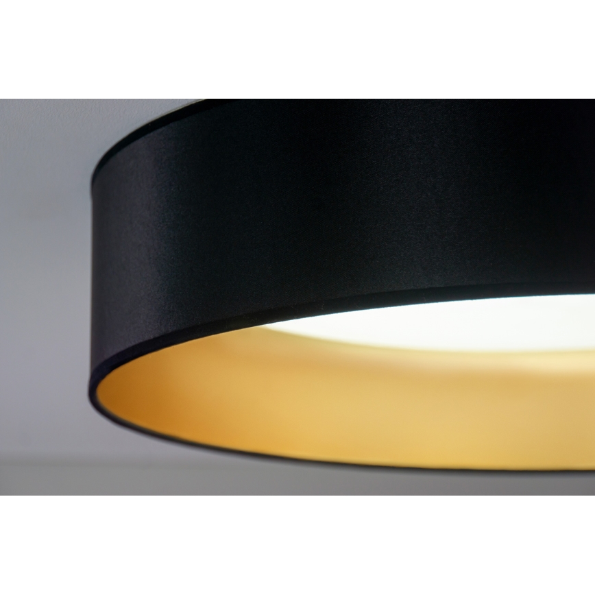 Duolla - LED Ceiling light ROLLER LED/24W/230V d. 45 cm black/gold