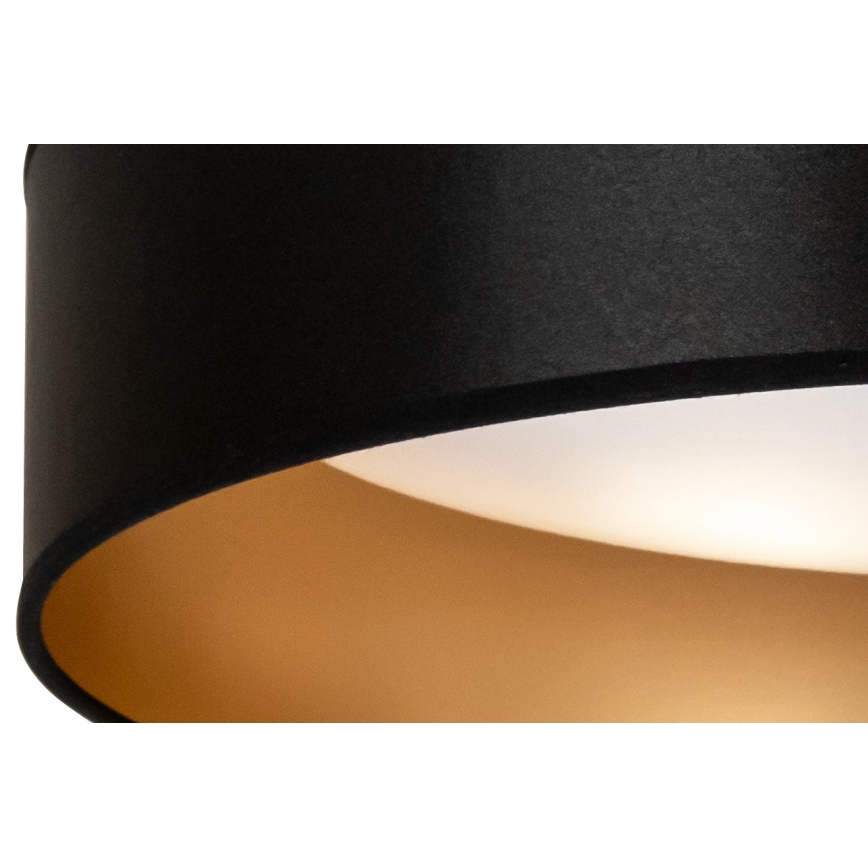 Duolla - LED Ceiling light ROLLER LED/24W/230V d. 45 cm black/gold
