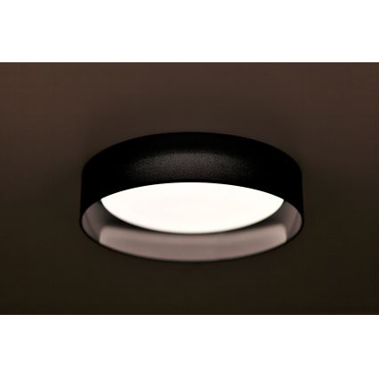 Duolla - LED Ceiling light ROLLER LED/24W/230V d. 45 cm black