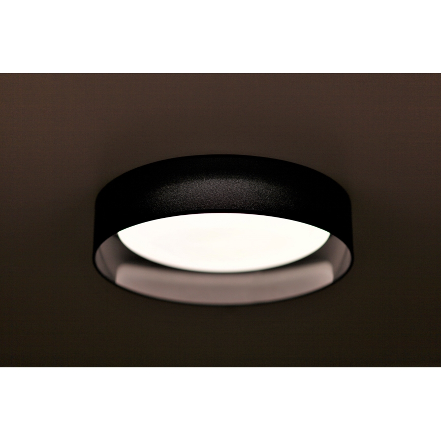 Duolla - LED Ceiling light ROLLER LED/24W/230V d. 45 cm black