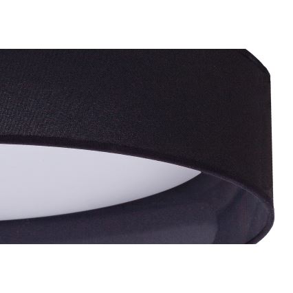 Duolla - LED Ceiling light ROLLER LED/24W/230V d. 45 cm black