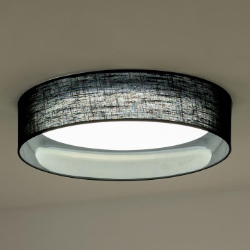 Duolla - LED Ceiling light ROLLER LED/24W/230V d. 45 cm black