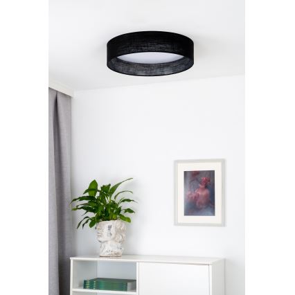 Duolla - LED Ceiling light ROLLER LED/24W/230V d. 45 cm black