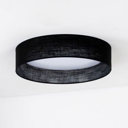 Duolla - LED Ceiling light ROLLER LED/24W/230V d. 45 cm black