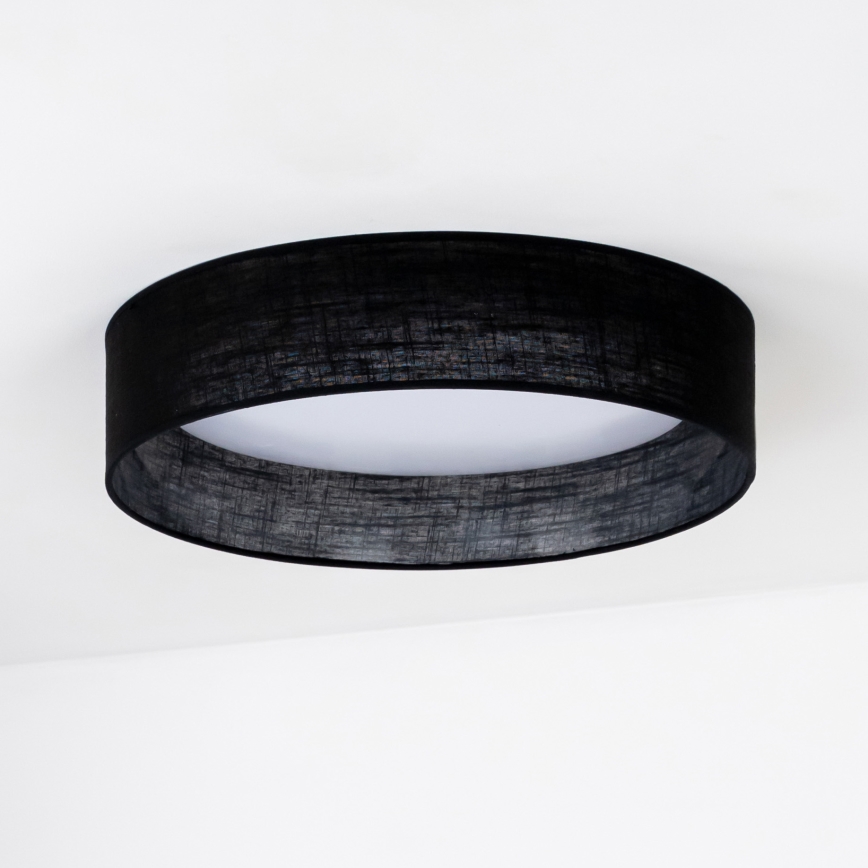 Duolla - LED Ceiling light ROLLER LED/24W/230V d. 45 cm black