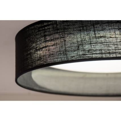Duolla - LED Ceiling light ROLLER LED/24W/230V d. 45 cm black