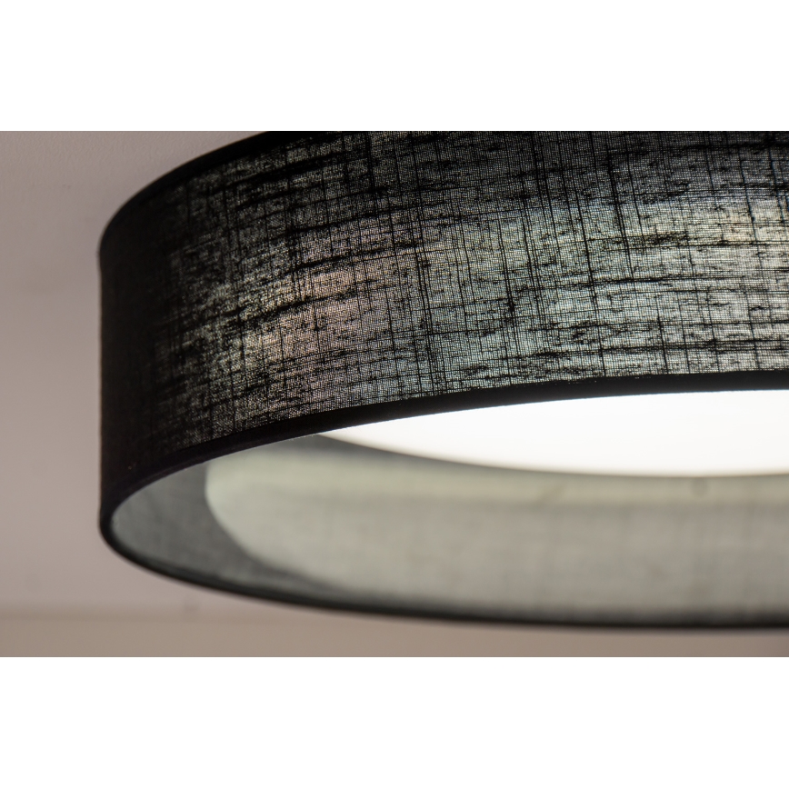 Duolla - LED Ceiling light ROLLER LED/24W/230V d. 45 cm black