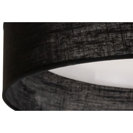 Duolla - LED Ceiling light ROLLER LED/24W/230V d. 45 cm black