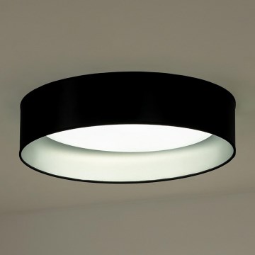 Duolla - LED Ceiling light ROLLER LED/24W/230V d. 45 cm black/silver