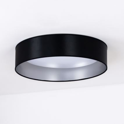 Duolla - LED Ceiling light ROLLER LED/24W/230V d. 45 cm black/silver
