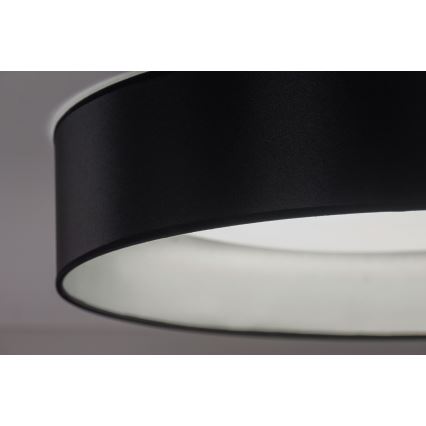 Duolla - LED Ceiling light ROLLER LED/24W/230V d. 45 cm black/silver