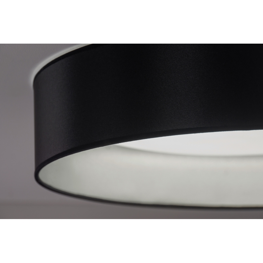Duolla - LED Ceiling light ROLLER LED/24W/230V d. 45 cm black/silver