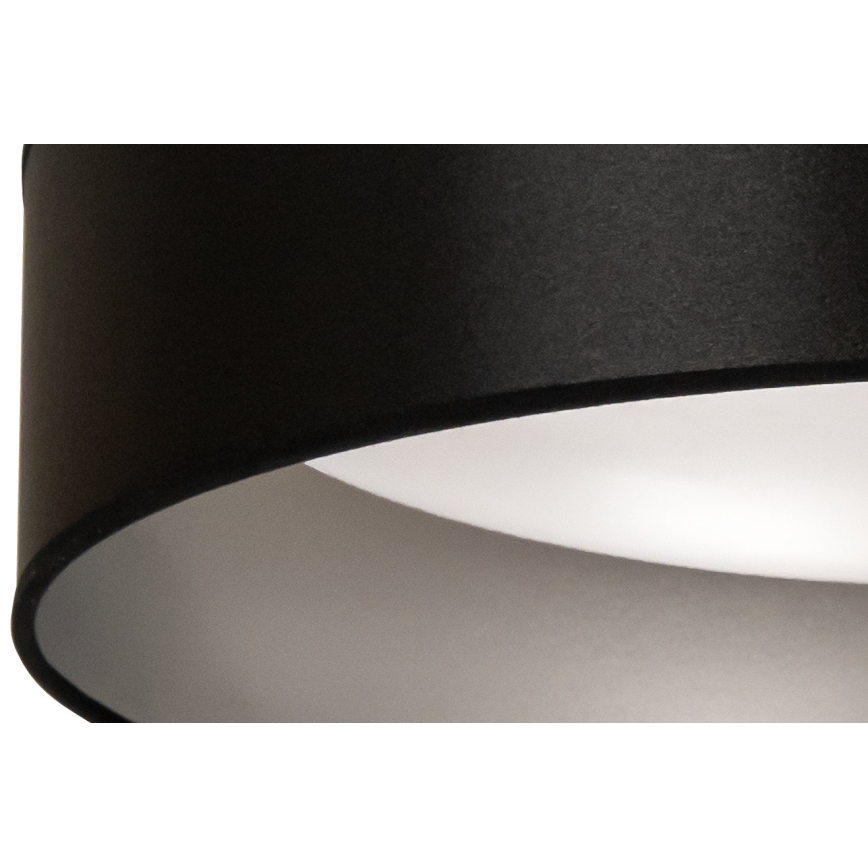 Duolla - LED Ceiling light ROLLER LED/24W/230V d. 45 cm black/silver
