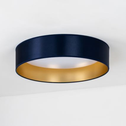 Duolla - LED Ceiling light ROLLER LED/24W/230V d. 45 cm blue/gold