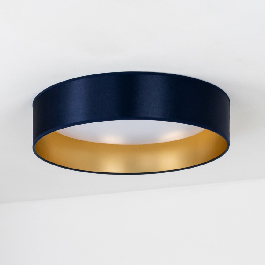 Duolla - LED Ceiling light ROLLER LED/24W/230V d. 45 cm blue/gold