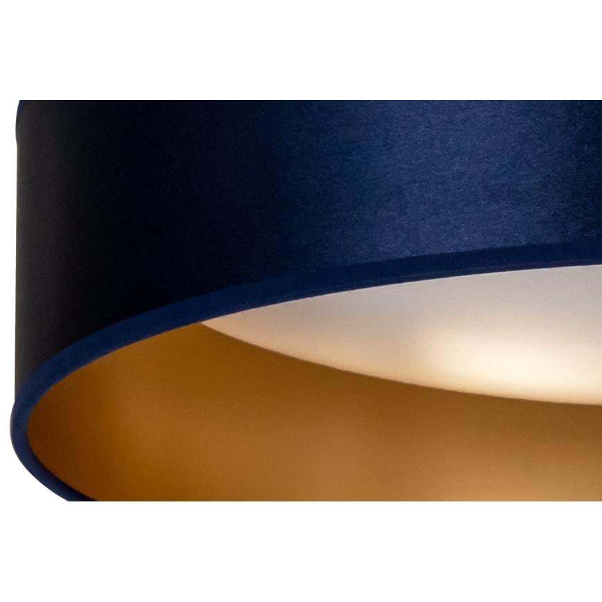 Duolla - LED Ceiling light ROLLER LED/24W/230V d. 45 cm blue/gold