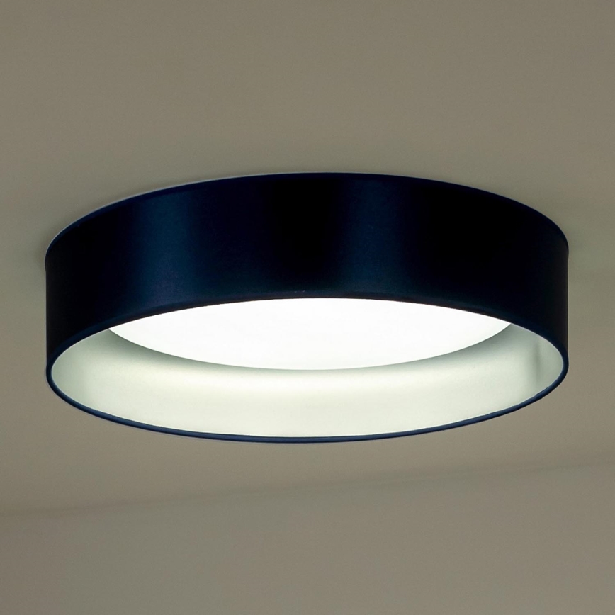 Duolla - LED Ceiling light ROLLER LED/24W/230V d. 45 cm blue/silver