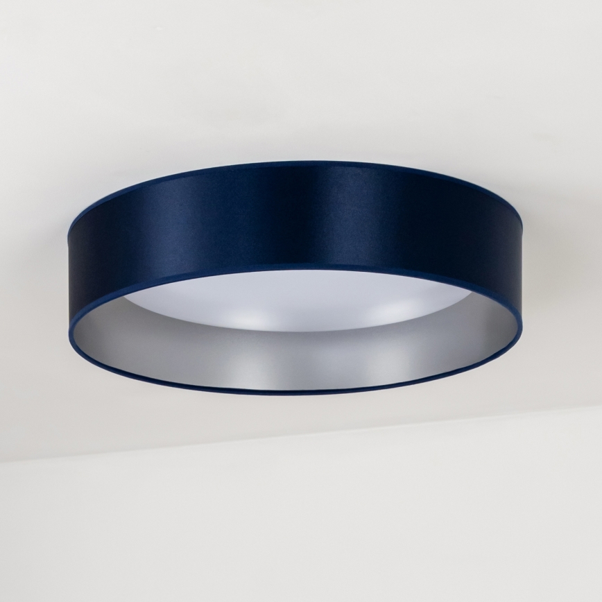 Duolla - LED Ceiling light ROLLER LED/24W/230V d. 45 cm blue/silver