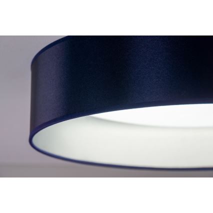 Duolla - LED Ceiling light ROLLER LED/24W/230V d. 45 cm blue/silver