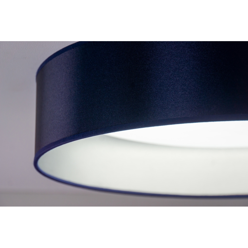 Duolla - LED Ceiling light ROLLER LED/24W/230V d. 45 cm blue/silver