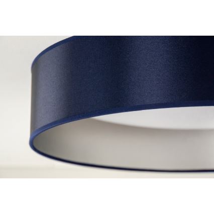 Duolla - LED Ceiling light ROLLER LED/24W/230V d. 45 cm blue/silver