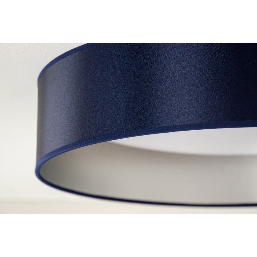 Duolla - LED Ceiling light ROLLER LED/24W/230V d. 45 cm blue/silver
