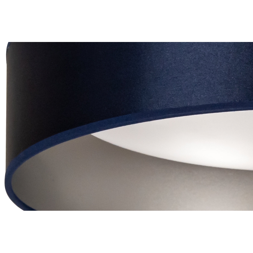 Duolla - LED Ceiling light ROLLER LED/24W/230V d. 45 cm blue/silver