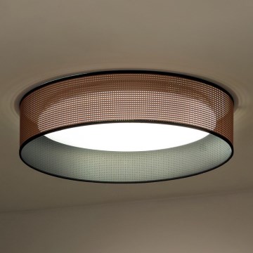 Duolla - LED Ceiling light ROLLER LED/24W/230V d. 45 cm copper/black