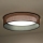 Duolla - LED Ceiling light ROLLER LED/24W/230V d. 45 cm copper/black