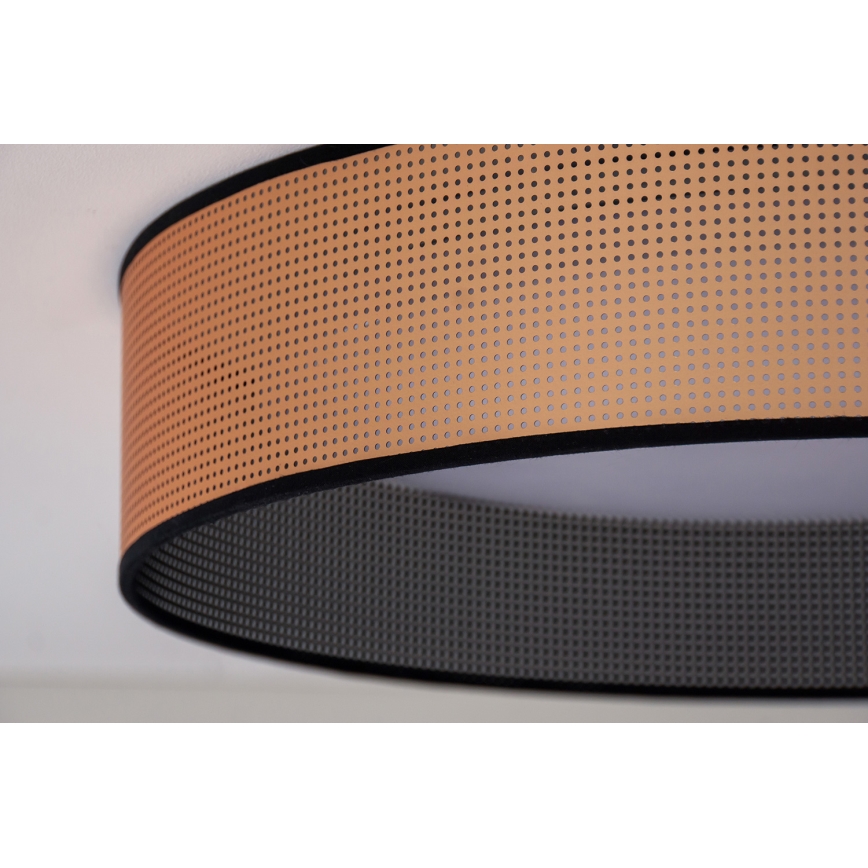 Duolla - LED Ceiling light ROLLER LED/24W/230V d. 45 cm copper/black