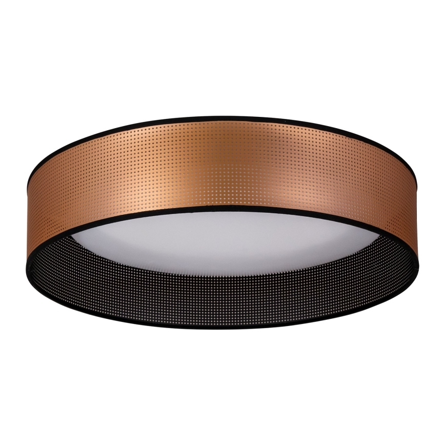 Duolla - LED Ceiling light ROLLER LED/24W/230V d. 45 cm copper/black