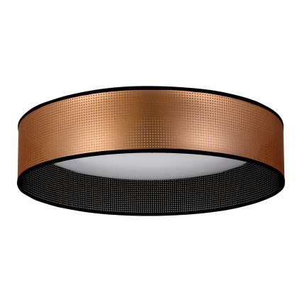 Duolla - LED Ceiling light ROLLER LED/24W/230V d. 45 cm copper/black