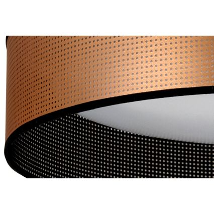 Duolla - LED Ceiling light ROLLER LED/24W/230V d. 45 cm copper/black