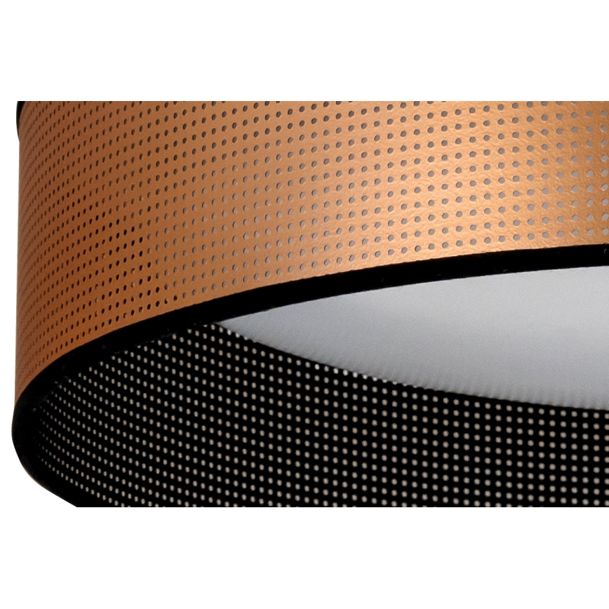 Duolla - LED Ceiling light ROLLER LED/24W/230V d. 45 cm copper/black