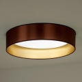 Duolla - LED Ceiling light ROLLER LED/24W/230V d. 45 cm copper/gold