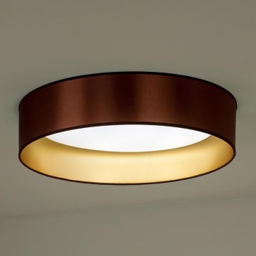 Duolla - LED Ceiling light ROLLER LED/24W/230V d. 45 cm copper/gold
