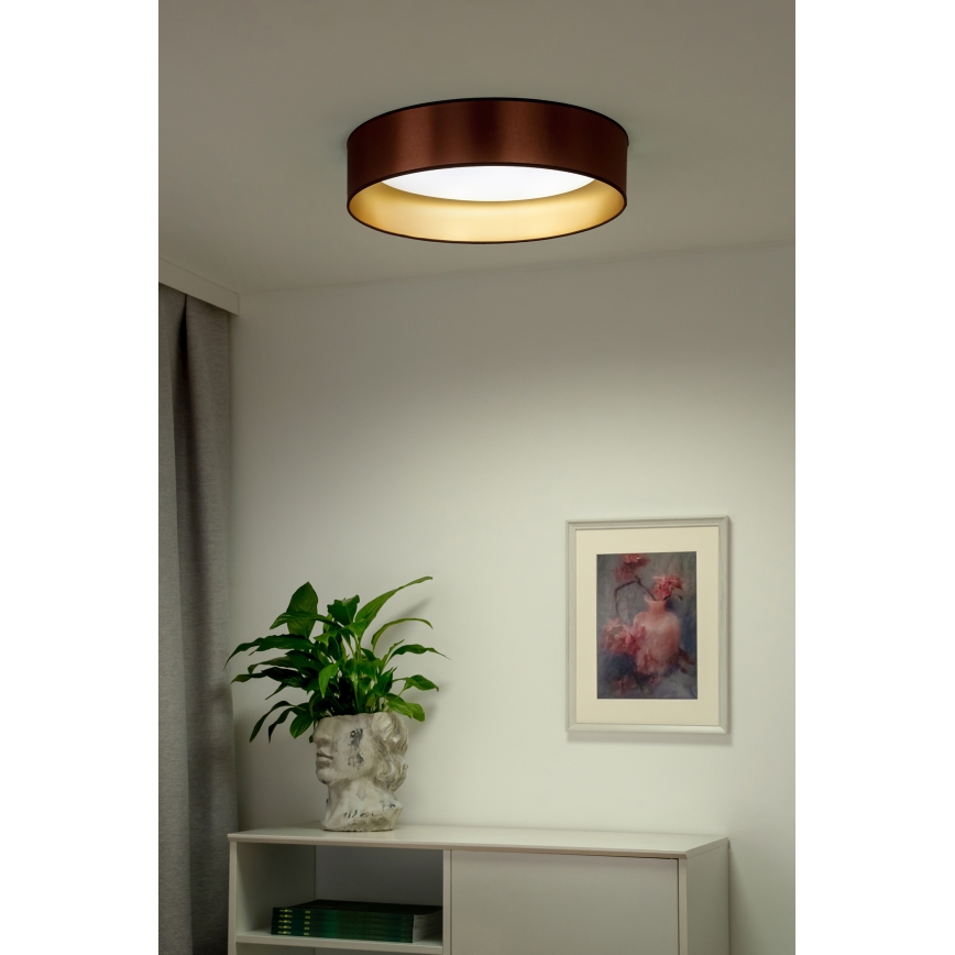 Duolla - LED Ceiling light ROLLER LED/24W/230V d. 45 cm copper/gold